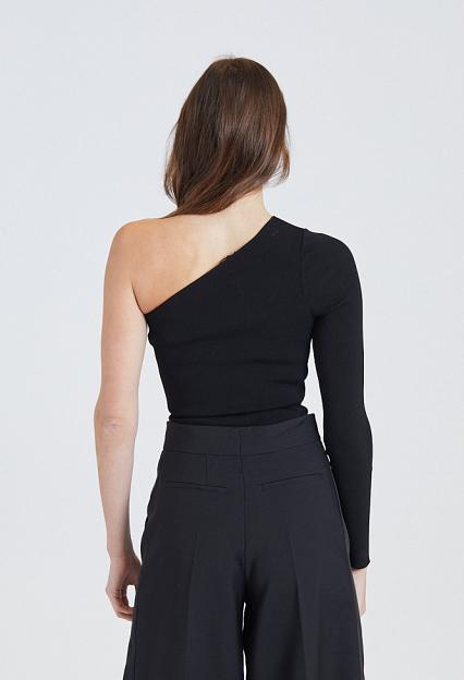 Victoria Beckham One Shoulder Top Black